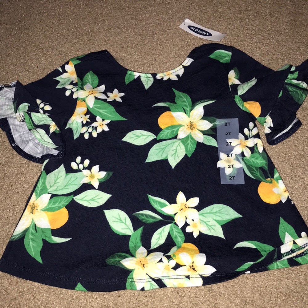 Toddler girl ruffle sleeve shirt